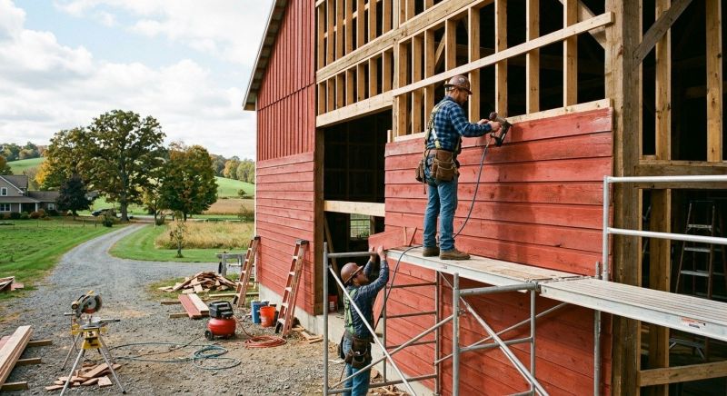 Barn Siding Replacement in Ridgefield, CT