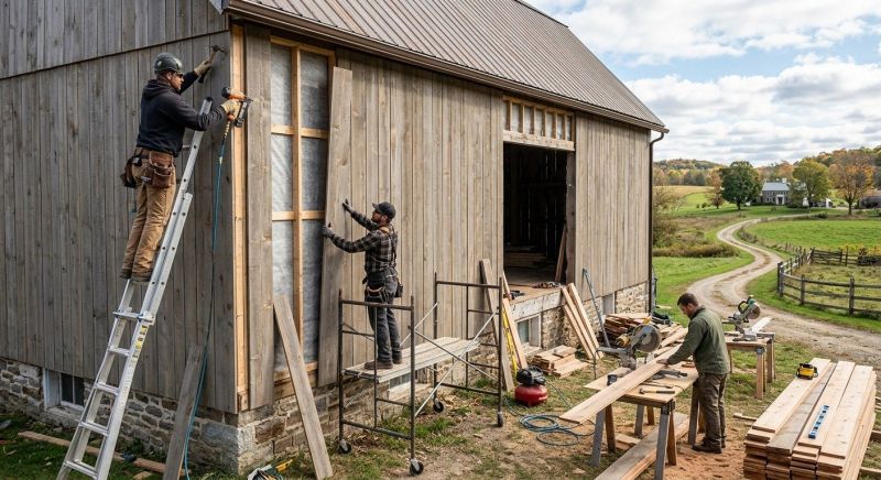 Barn Wood Siding Installation in Bridgeport, CT