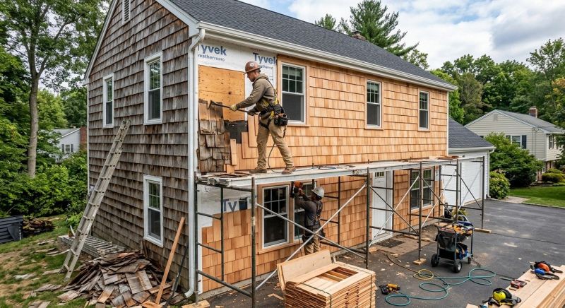 Cedar Shakes Replacement in Old Greenwich, CT