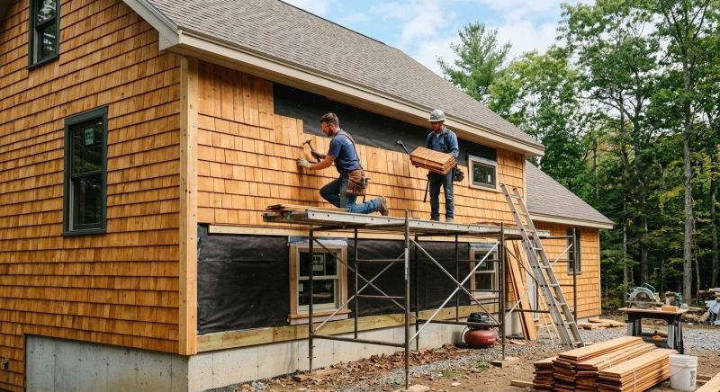 Cedar Siding Installation in Port Jefferson, NY