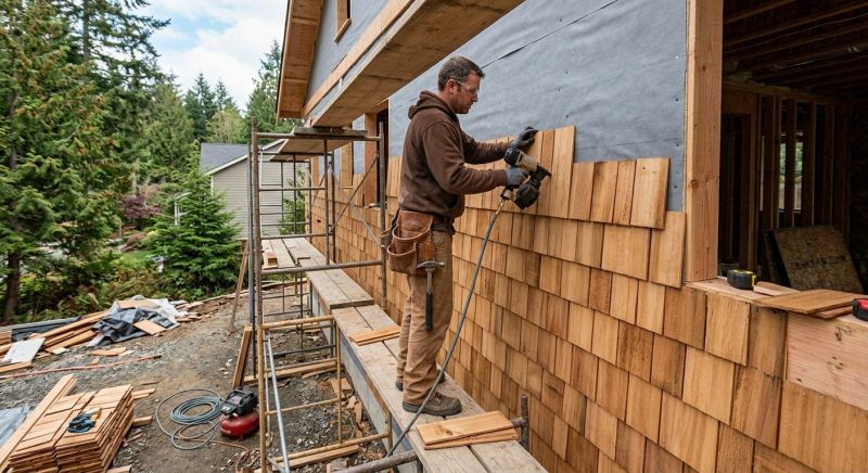 Cedar Siding Installation in Saint James, NY