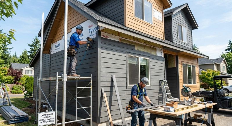 Composite Siding Installation in Milford, CT