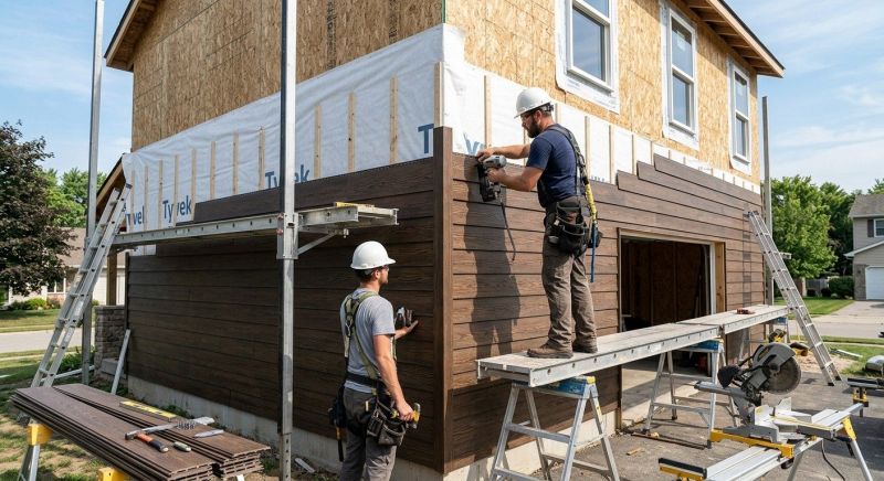 Faux Wood Siding Installation in Greenwich, CT