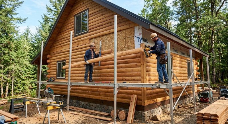Log Siding Installation in Darien, CT