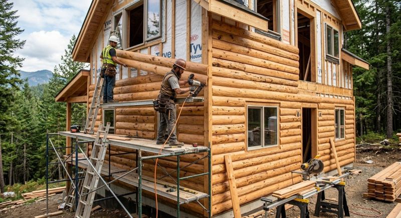 Log Siding Installation in Darien, CT