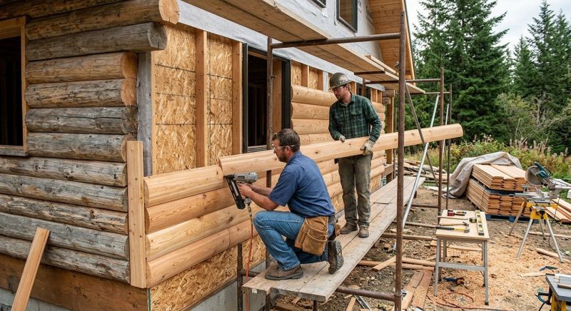 Log Siding Installation in Easton, CT