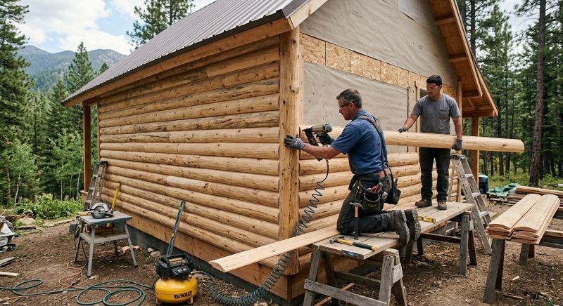 Log Siding Installation in Port Jefferson, NY