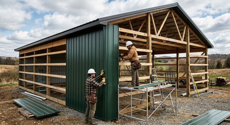 Pole Barn Siding Installation in Bridgeport, CT