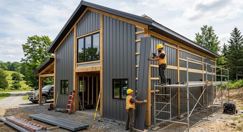 Pole Barn Siding Installation in Bridgeport, CT