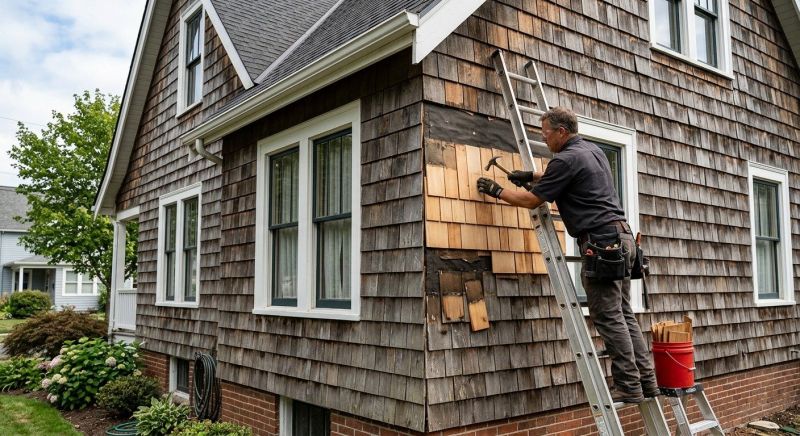 Shake Siding Repair in Port Jefferson Station, NY