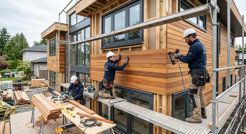 Wood Cladding Installation in Greenwich, CT