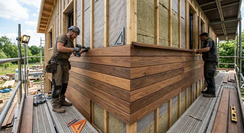 Wood Cladding Installation in Ridgefield, CT