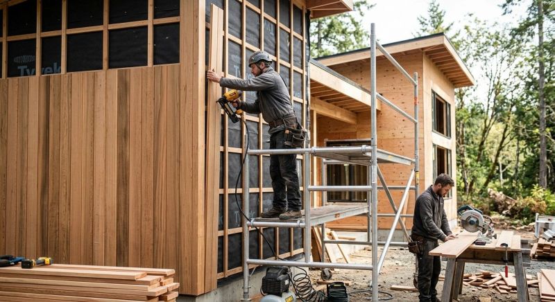 Wood Cladding Installation in Waterbury, CT
